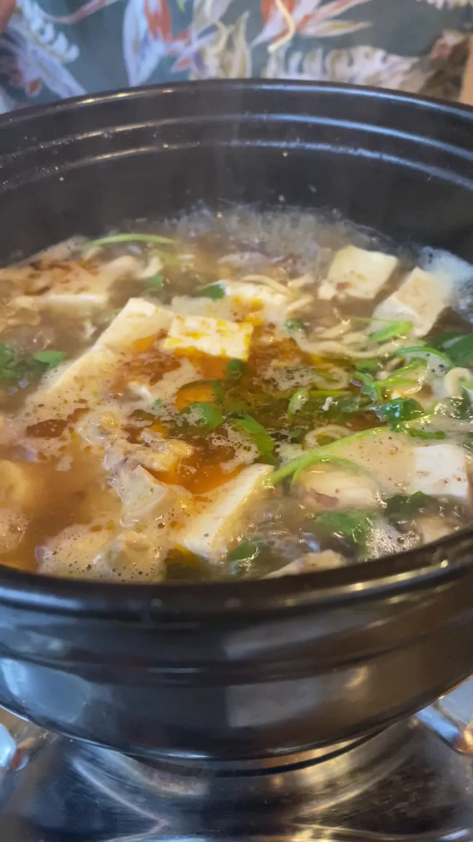 Đĩa rau núi Đà Lạt với cải, tần ô, nấm và hoa atiso tươi.